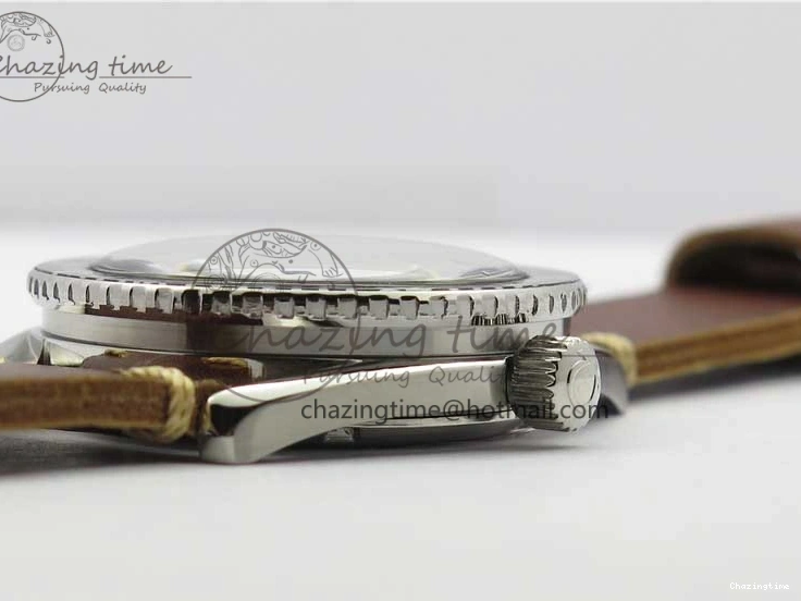 0225 Vintage Seamaster 300 No Date SS B12 Black Dial On Brown Leather Strap A2836 (Free Nylon Strap) Comfortable 7912